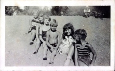 City Kids at River Vintage photo of city kids enjoying the Russian River at Schoolhouse Canyon Park