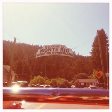 Welcome to Monte Rio sign