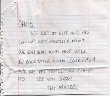 binder paper thank you note