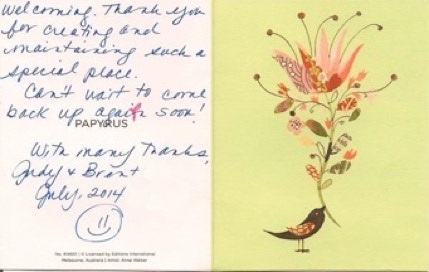 small thank you card