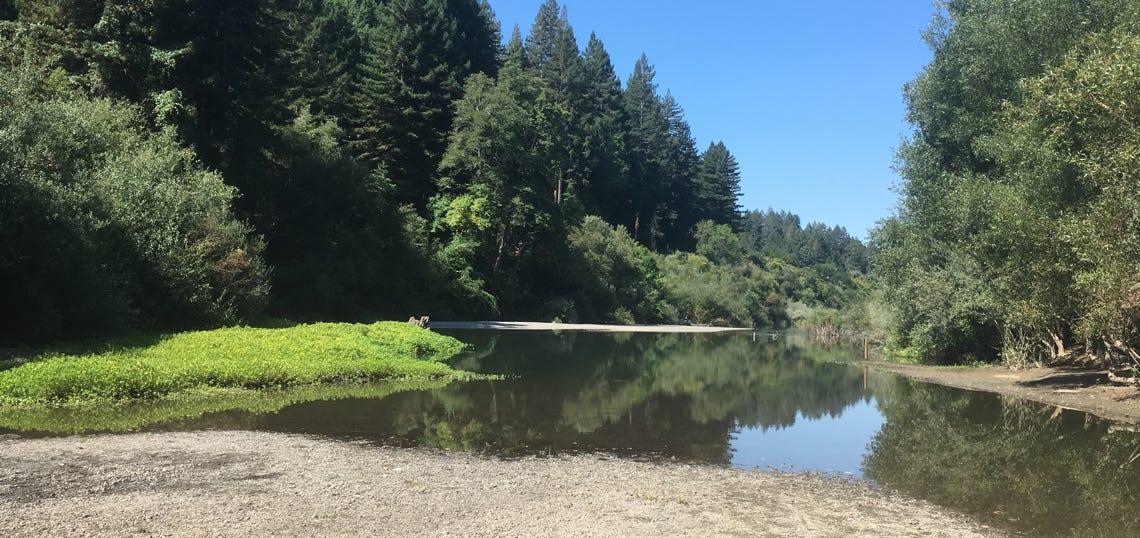 Beach at Schoolhosue Canyon Campground