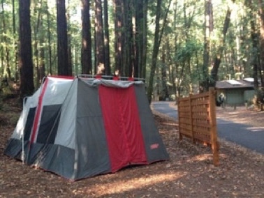 Coleman tent in site #2