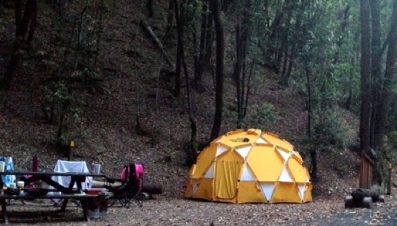 Dome tent in site #8